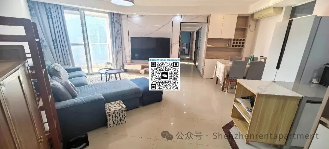Shuiwan MTR |104㎡ 3BR 2BA | Furnished | ¥9,500 /Mth — main photo
