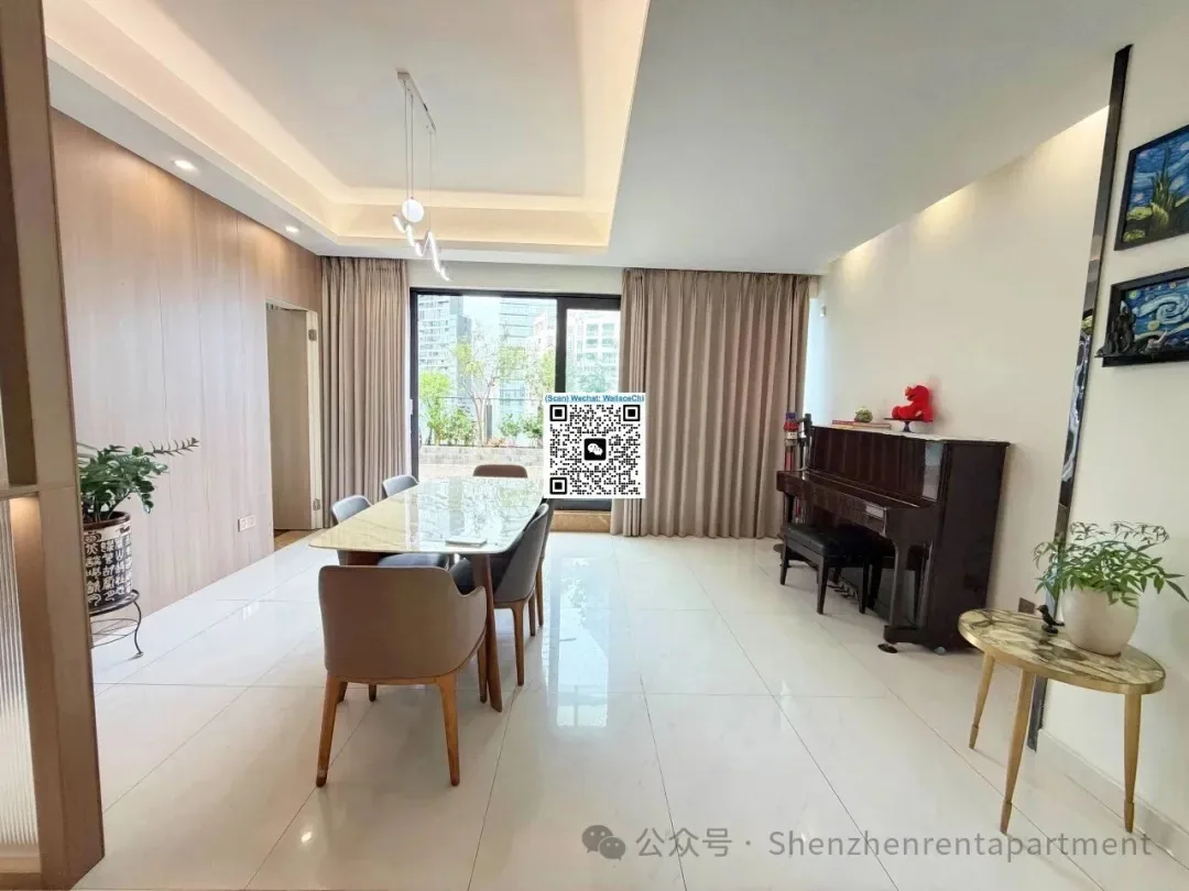 Photo 3 of Sihai MTR,Line12 | 145㎡ 3BR 3BA | Top Floor Duplex Terrace | ¥23,000/Mth