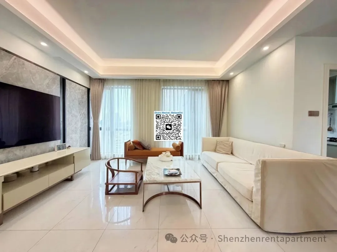 Sihai MTR,Line12 | 145㎡ 3BR 3BA | Top Floor Duplex Terrace | ¥23,000/Mth — main photo