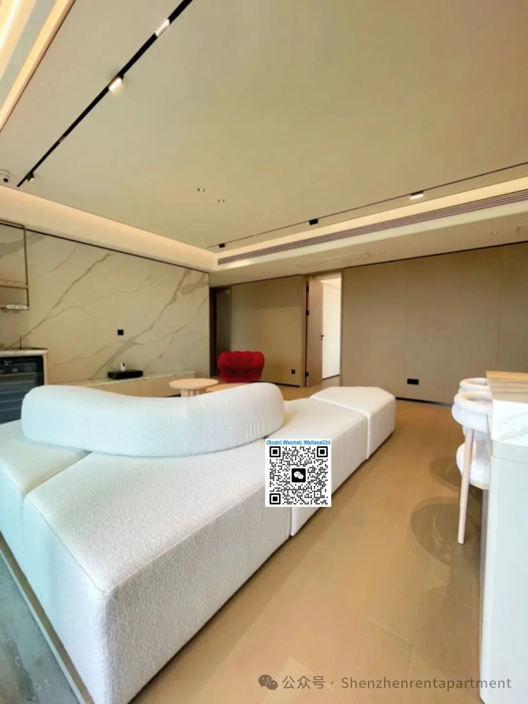 Photo 3 of QianHai | Qianwan Park MTR | 150㎡ 4BR 2BA | Seaview | Furnished | ¥26,000/Mth