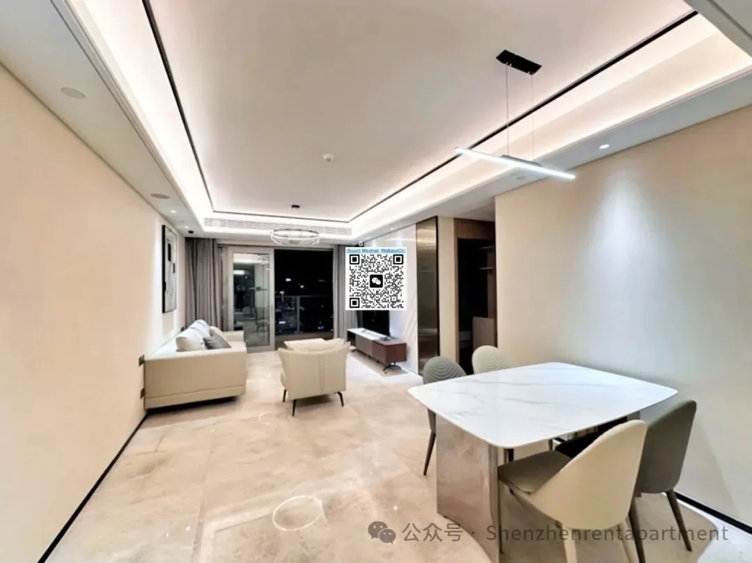 Qianhai | Qianwan Park Station | 120㎡ 3BR | Furnished | 15,800/Mth