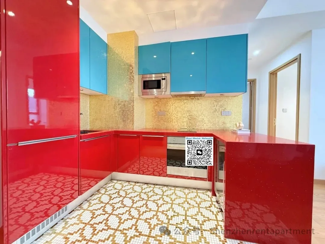 Photo 4 of Shuiwan MTR | 105㎡ 2BR | Oven Dishwasher Kitchen | Seaview | ¥14,000/Mth