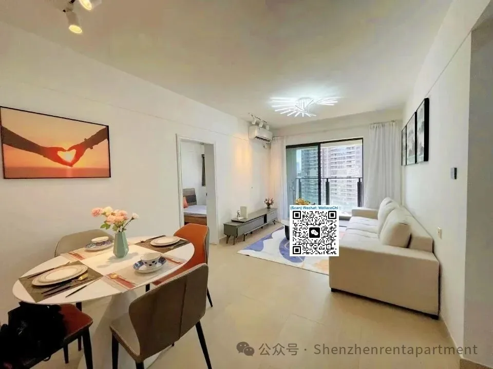 Sihai MTR Line 12: 68㎡ 2 Bed, 1 Bath, Furnished @ 9,000
