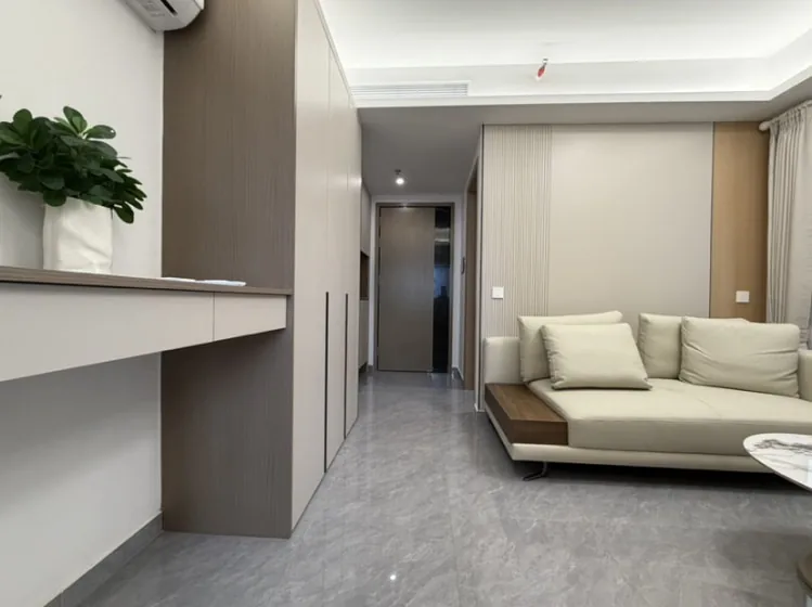 Modern band new 1 bedroom 1 living room, 48 sqm, rent 6000 rmb, Futian center — main photo