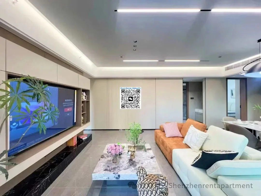 Photo 3 of Yihai MTR,Line9 | 132㎡ 3Bed 3Bath | Brand new | Furnished | ¥18,000/Mth