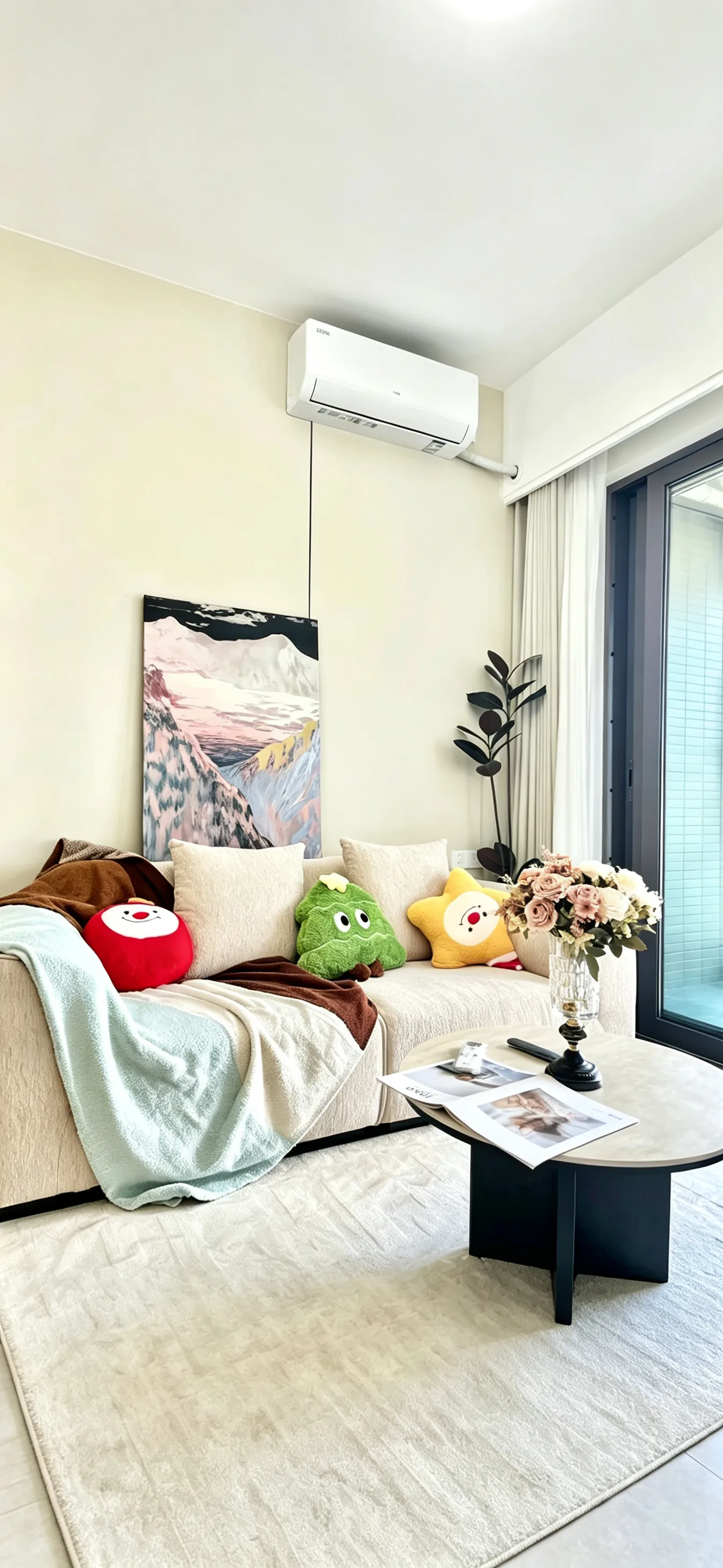 Comfortable 1 bedroom Zhongzhou Binhai Huafu 1 bedroom, 1 living room, 1 bathroom plus a study room, 58 sqm