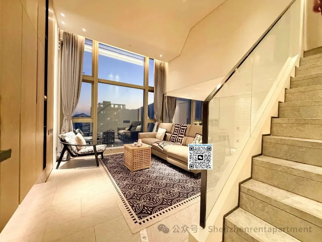 Sihai MTR | 101㎡ Loft Style | 3BR 2BA | Furnished | ¥16,500/Mth — main photo