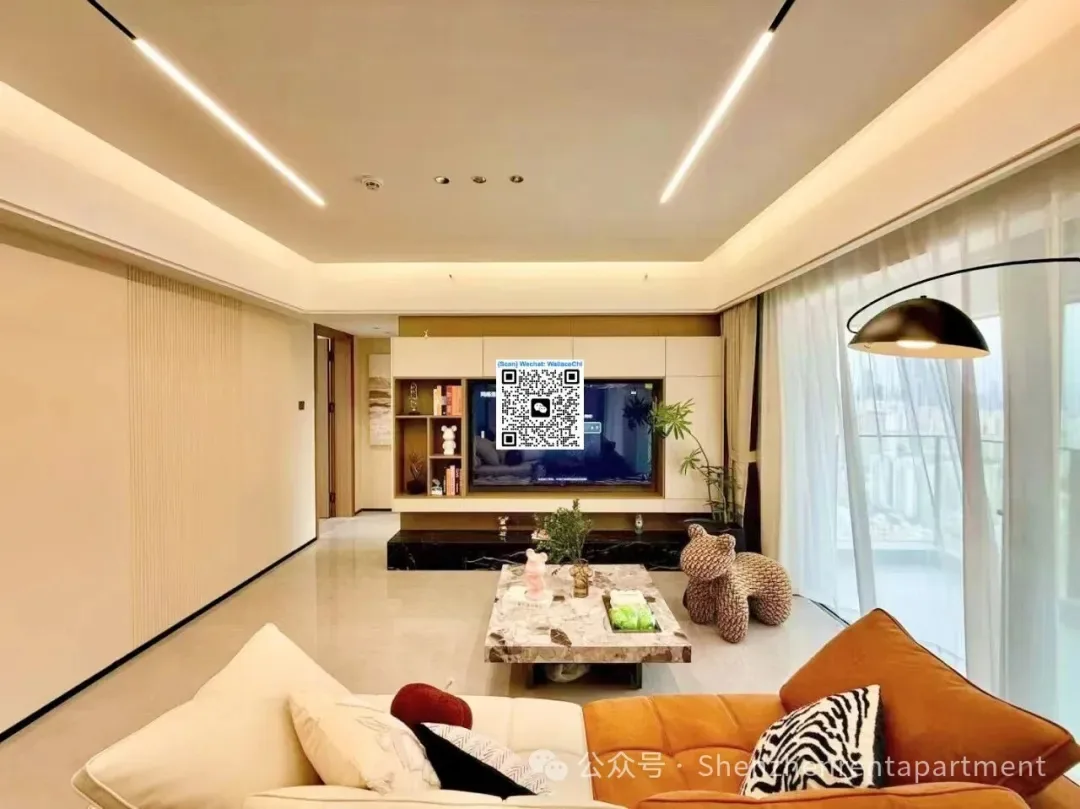 Photo 2 of Yihai MTR,Line9 | 132㎡ 3Bed 3Bath | Brand new | Furnished | ¥18,000/Mth