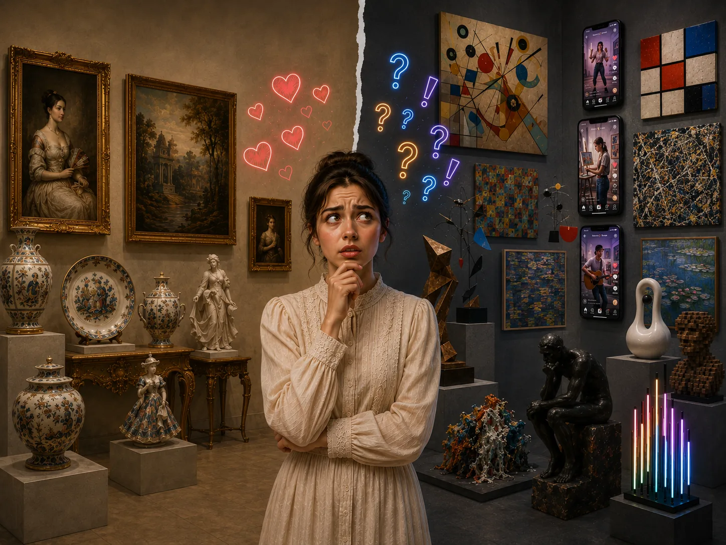 Why Do We Tend to Romanticize Historical Art and Criticize Modern Art?