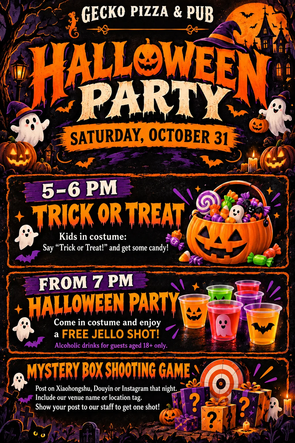 Halloween Fun  @ Gecko Pizza & Pub