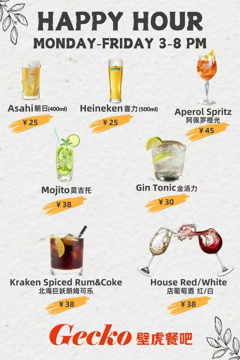 Happy Hour @ Gecko Pub