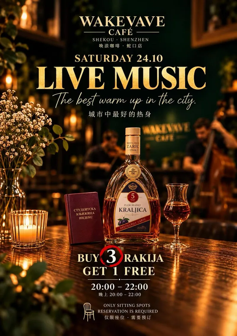 LIVE MUSIC SATURDAY AT WAKEVAVE IN SHEKOU