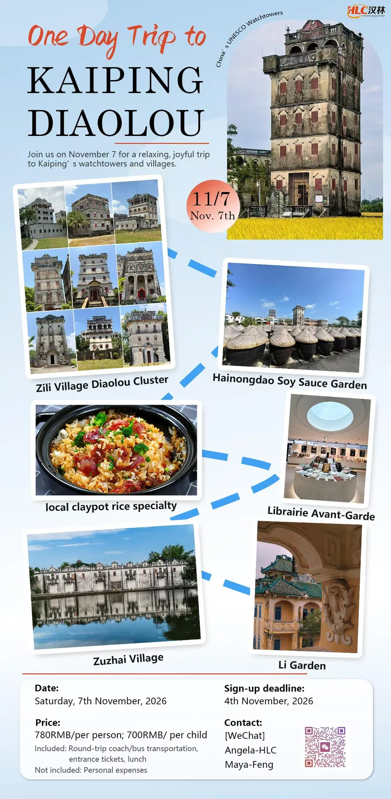 One-Day Trip to Kaiping Diaolou