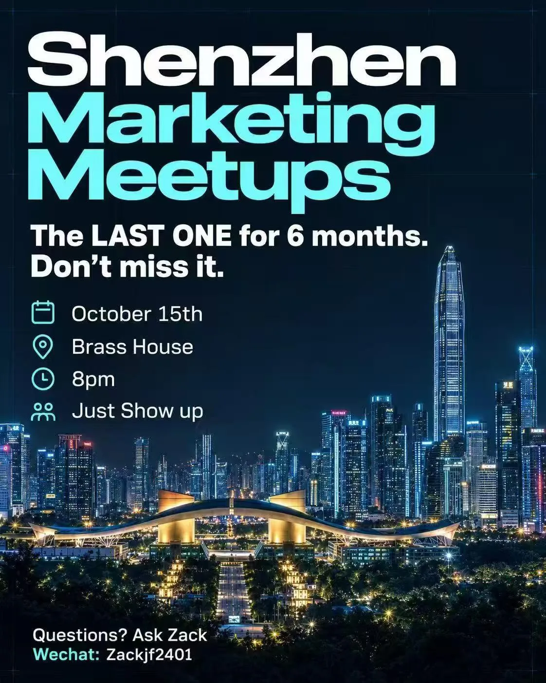 Shenzhen Marketing Meetups (The Last One for 6 Months)