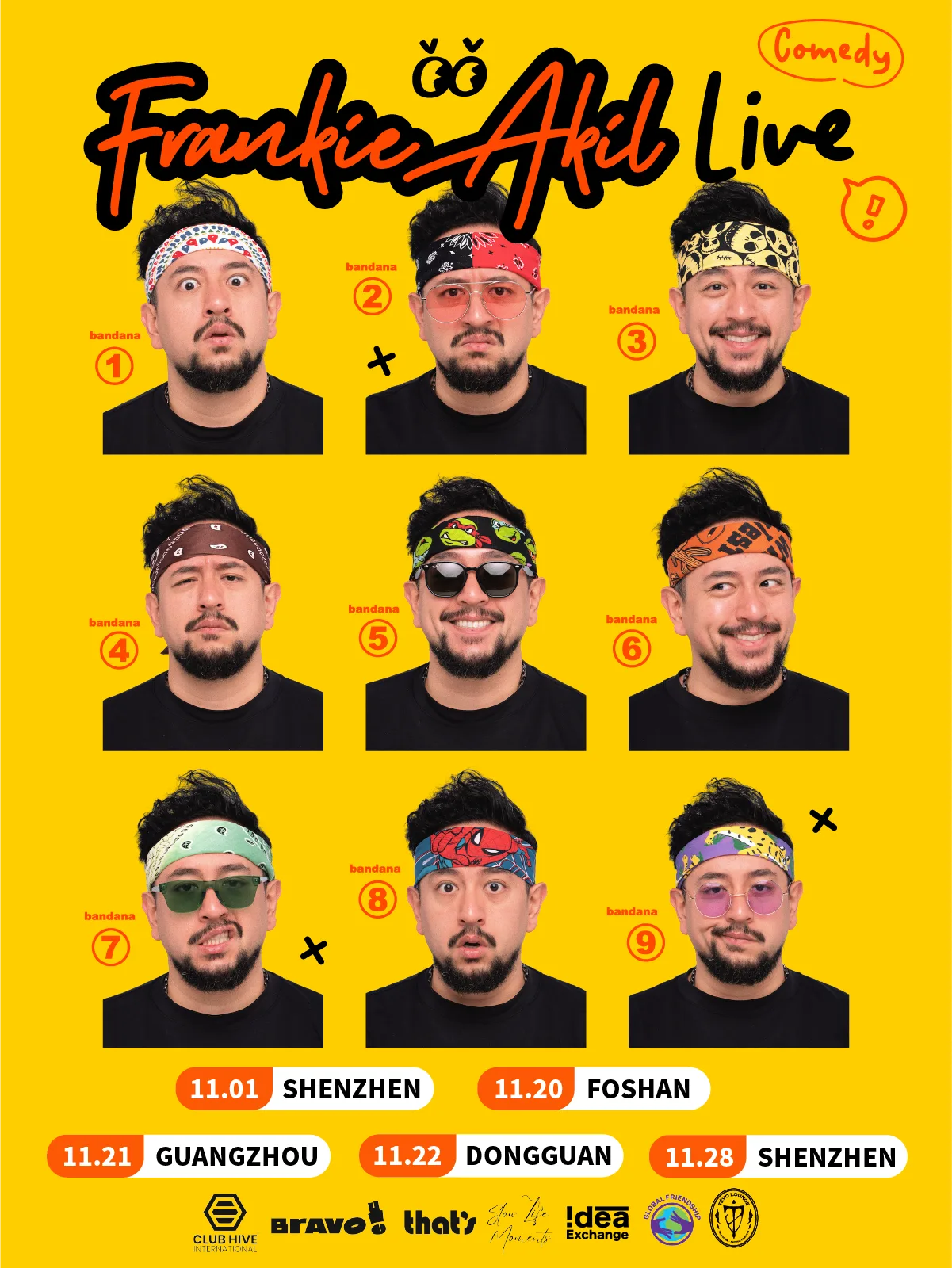 Frankie‘s November Comedy Tour