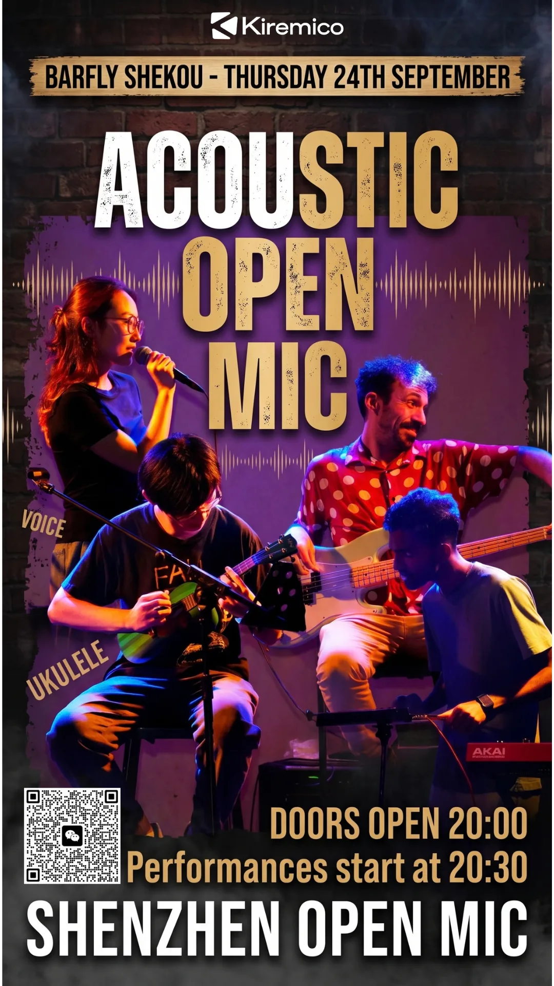 Acoustic Open Mic this Thursday at BARFLY Shekou!