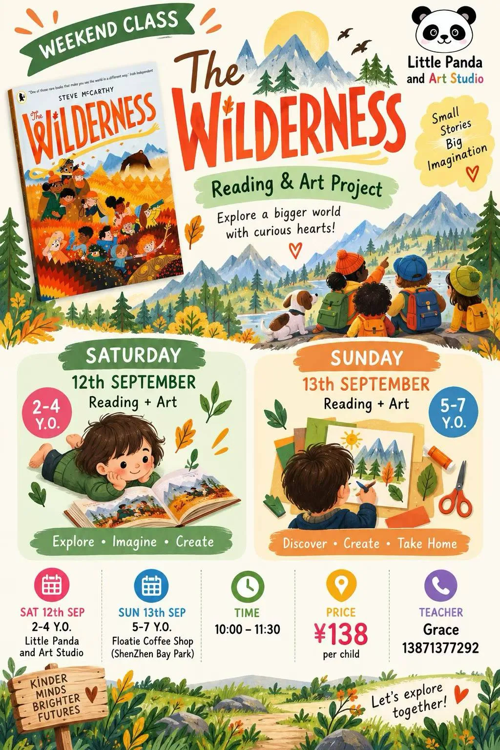 WEEKEND CHILDREN's CLASSES @  Little Panda Story & Art Studio