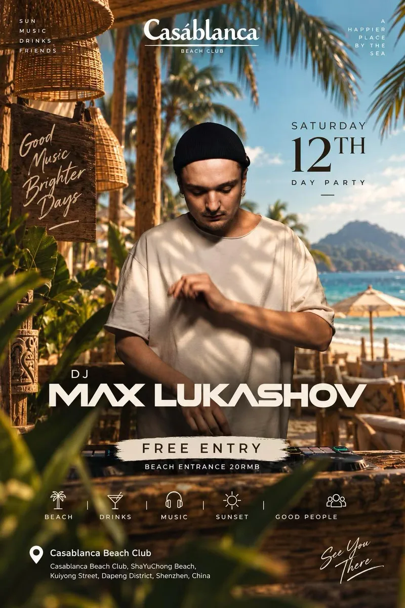DJ MAX LUKASHOV takes over Casablanca