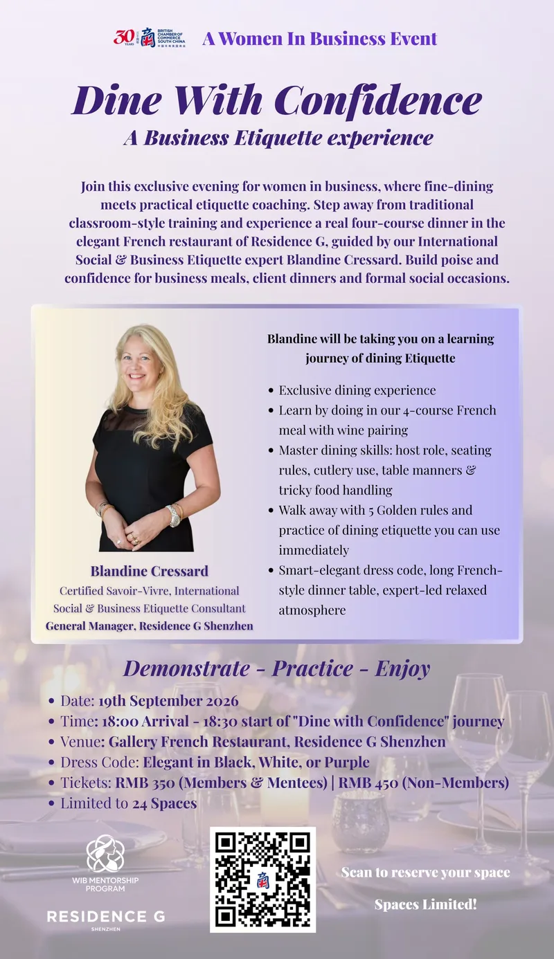 Dine With Confidence: A Business Etiquette Experience