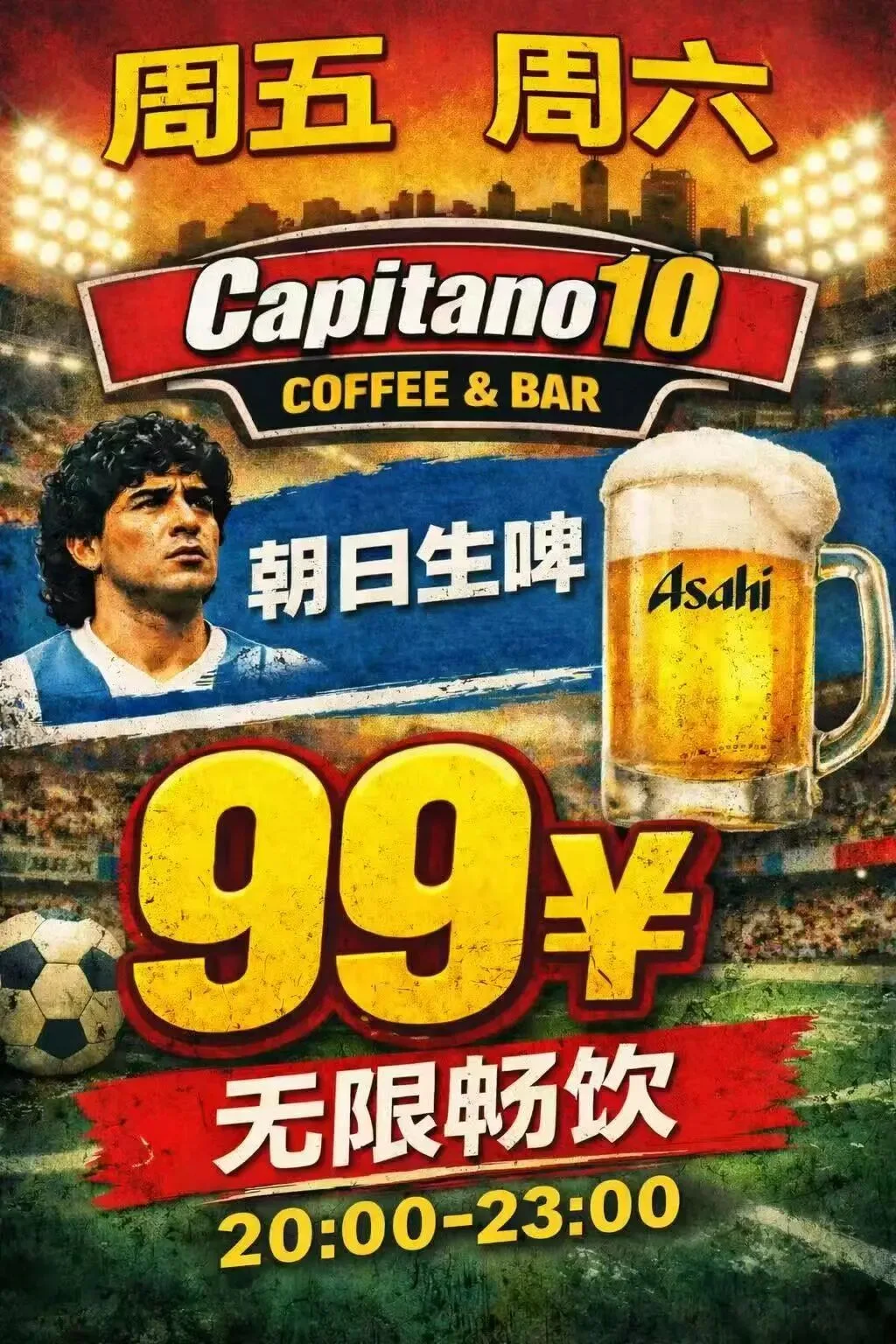 Asahi Unlimited Fridays & Saturdays @ Capitano10