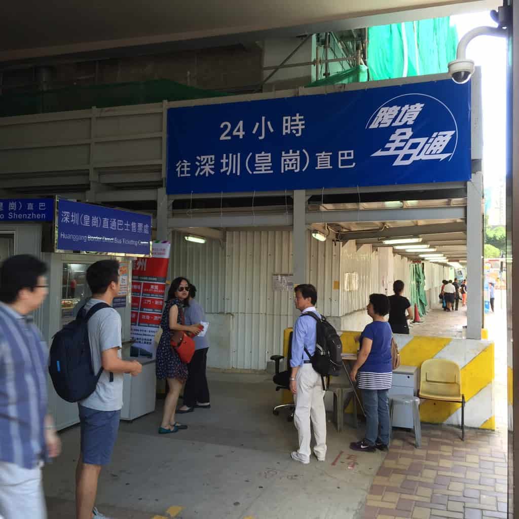 Wanchai to Lokmachau Bus ticket counter