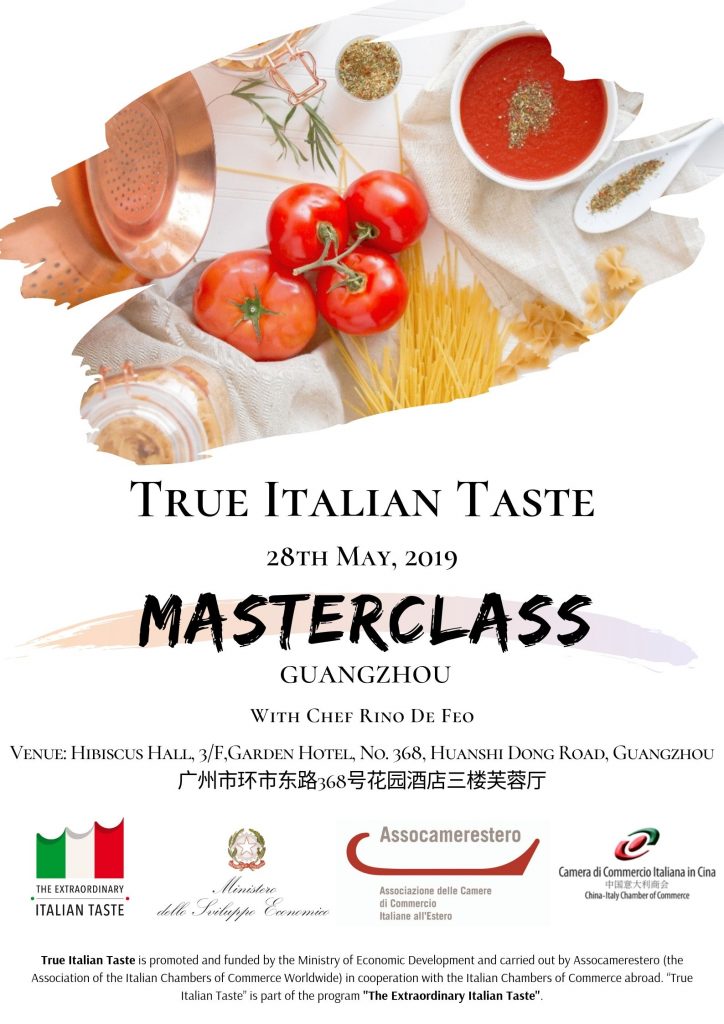 True Italian Taste – Masterclass Guangzhou, 28th May 2019