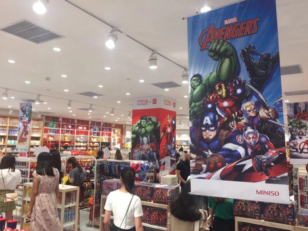 Marvel x Miniso at Coco Park Shopping Mall