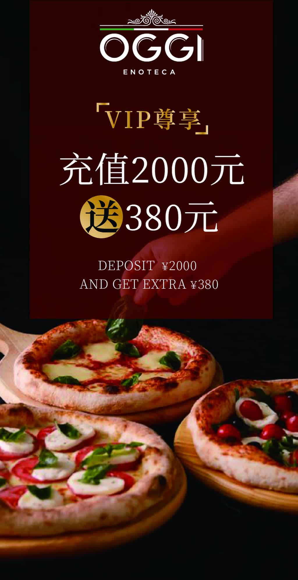 Oggi Enoteca & Oggi Trattoria-Pizzeria Are now Opened