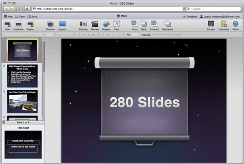 Keynote like Presentation Software on the Web