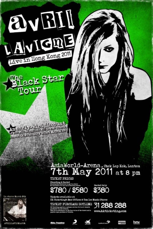Queen of Pop Punk Avril Lavigne Returns to Hong Kong for The Black Star Tour