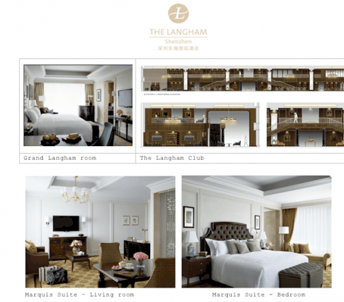 The Langham, Shenzhen is to offer the luxurious “blissful” accommodation experience